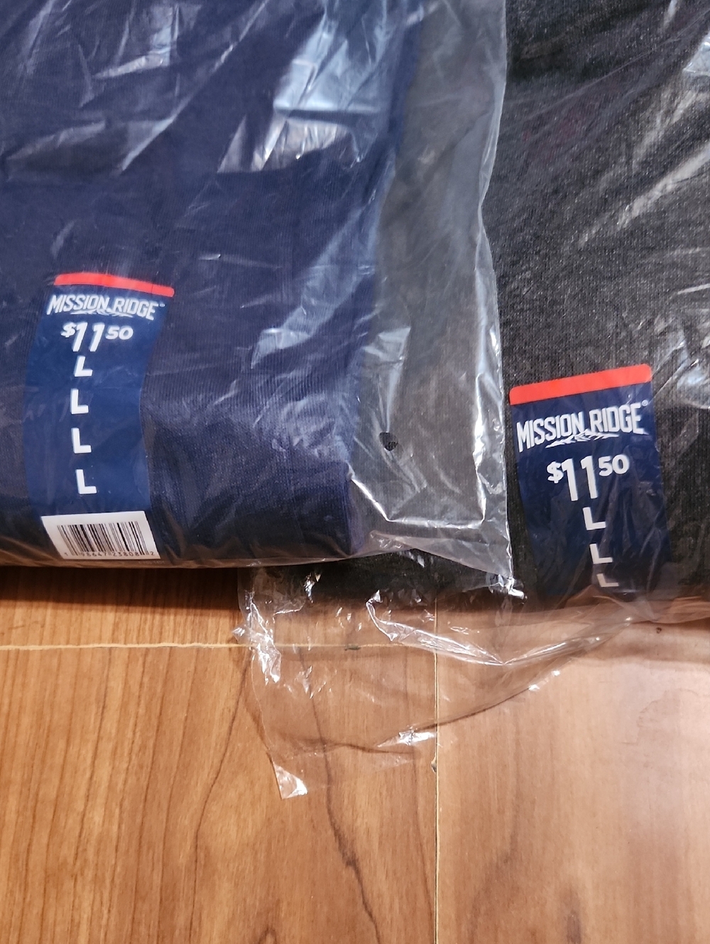 NWT 2 Pair Mission Ridge Mens Pull-On Sweatpants Drawstring .Blue Dark Gray